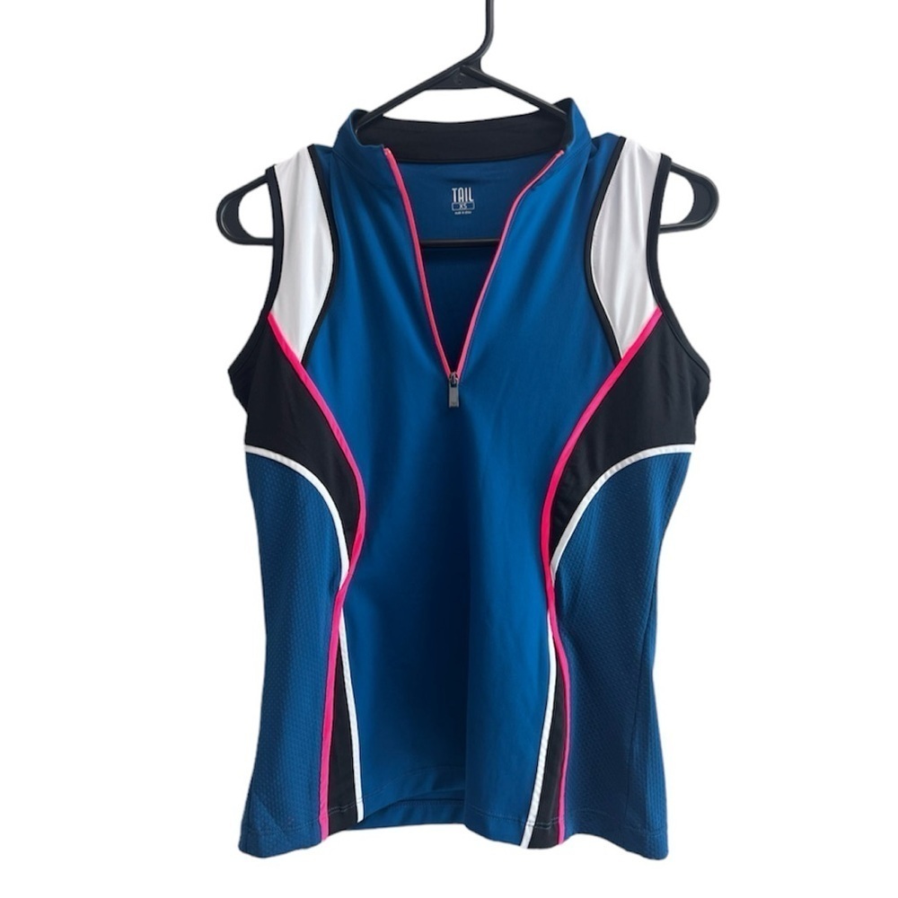 TAIL Women's Blue Mea Sleeveless Golf Top - Size XS.